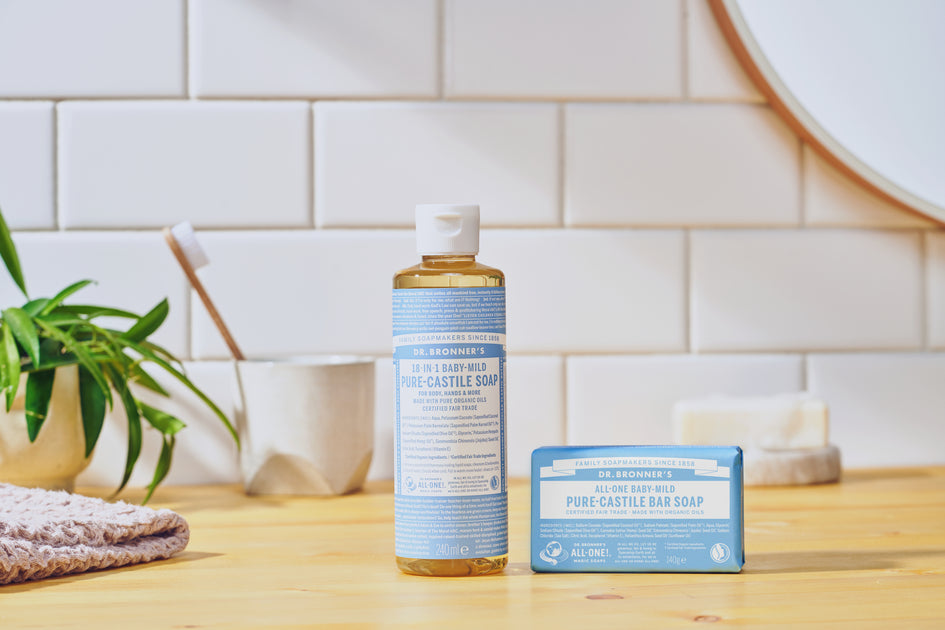 Liquid vs. Bar in Dr. Bronner's Pure Castile Soap