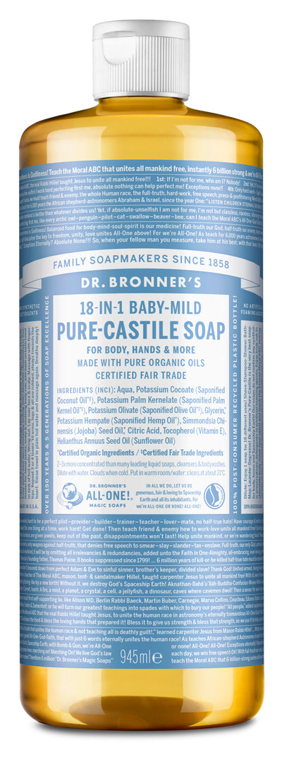 Baby-Mild - Pure-Castile Liquid Soap - baby-unscented-pure-castile-liquid-soap