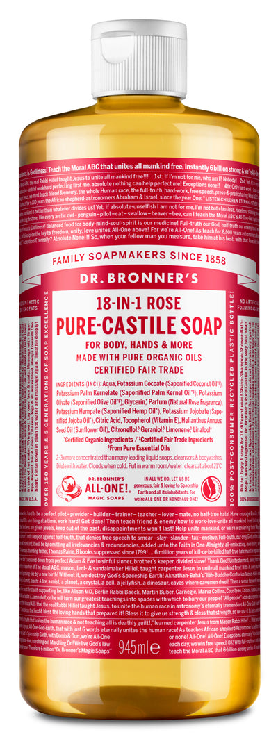 Rose - Pure-Castile Liquid Soap - rose-pure-castile-liquid-soap