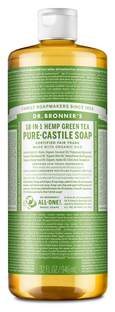 Green Tea - Pure-Castile Liquid Soap - green-tea-pure-castile-liquid-soap