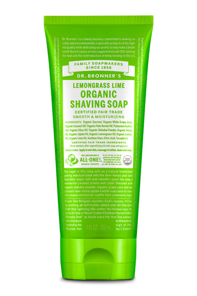 Lemongrass Lime - Organic Shaving Soap - lemongrass-lime-organic-shaving-soap