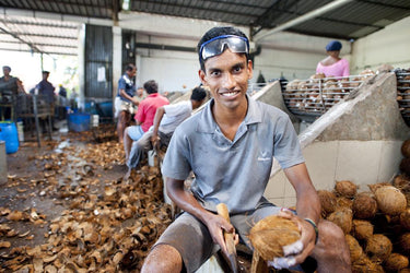 2011 - Sister company, Dr. Bronner’s Germany (DBG), opens in Dusseldorf, distributes throughout Europe.
Dr. Bronner’s co-brands with its Fair Trade coconut supplier from Sri Lanka (Serendipol) to launch White Kernel and Whole Kernel Fair Trade Coconut Oils.