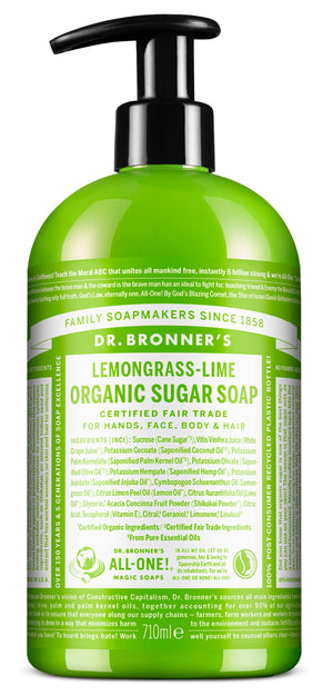 Lemongrass Lime - Organic Sugar Soap