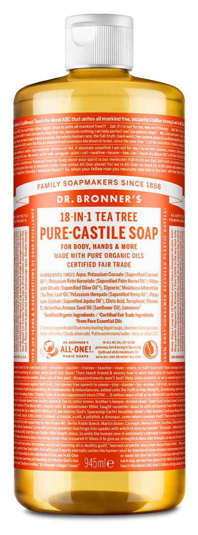 Tea Tree - Pure-Castile Liquid Soap - tea-tree-pure-castile-liquid-soap