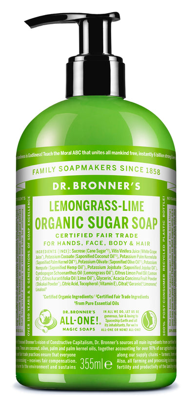 Lemongrass Lime - Organic Sugar Soap - organic-sugar-soap-lemongrass-lime